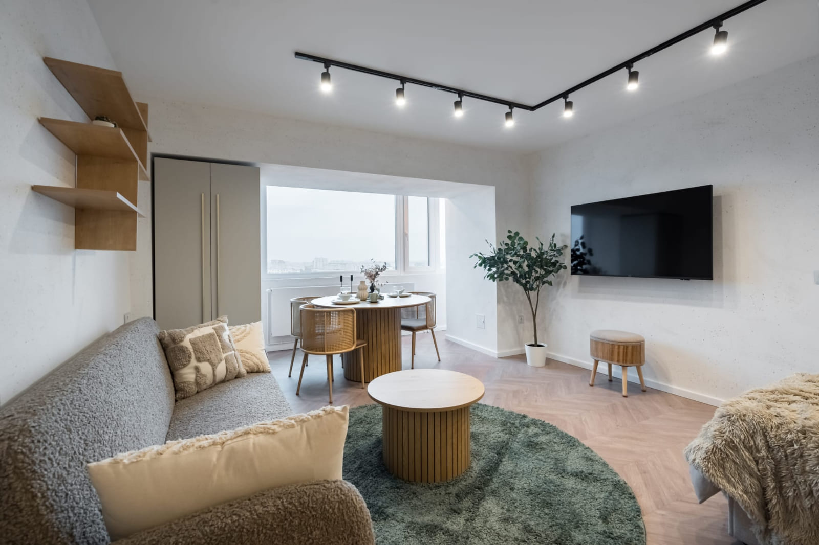 P.A.I Apartment — Living room and the shelves