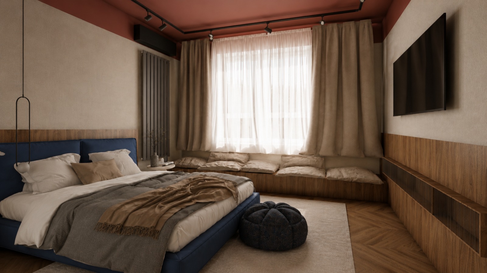 Wilson Studio — Main bedroom, window bench
