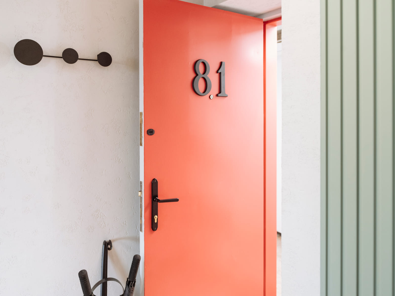 Zalomit Studio 81 — Front door, apartment 81